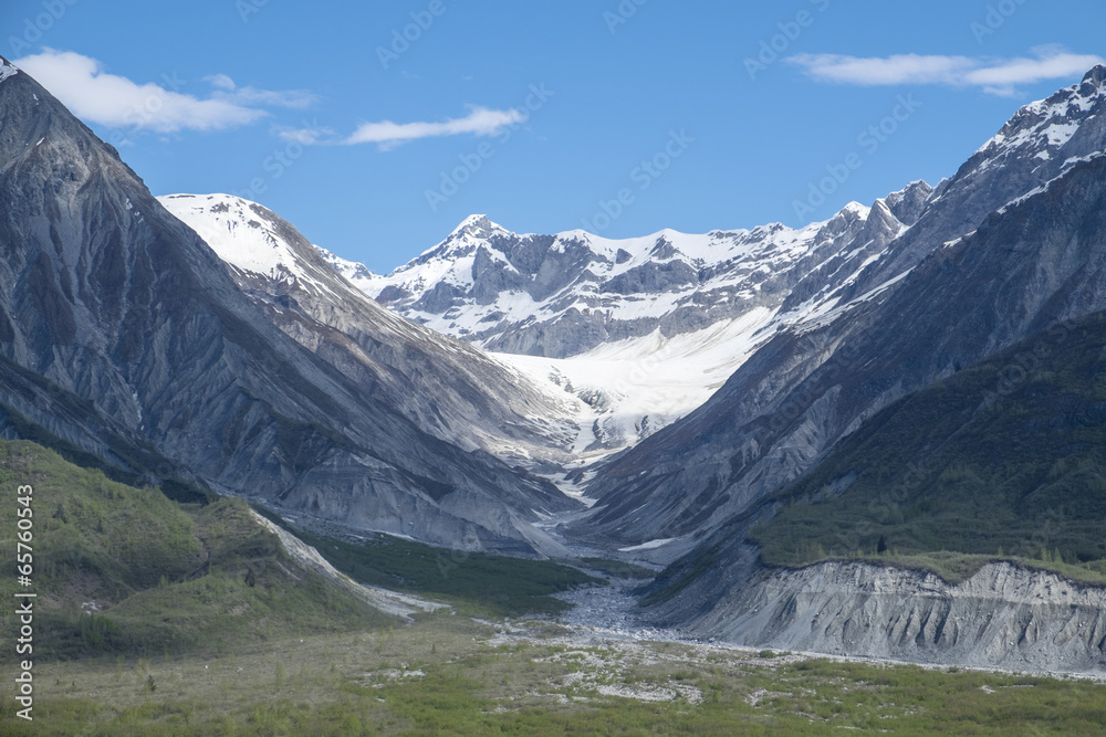 Valley in Glacier Bay National Park Valley in Glacier Bay National Park