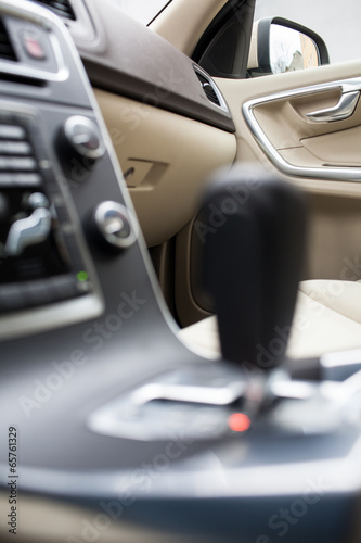 Modern car interior photo