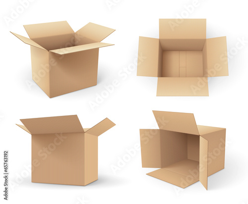 Boites en carton vectorielles 3