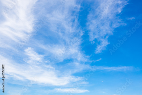 clouds in the blue sky