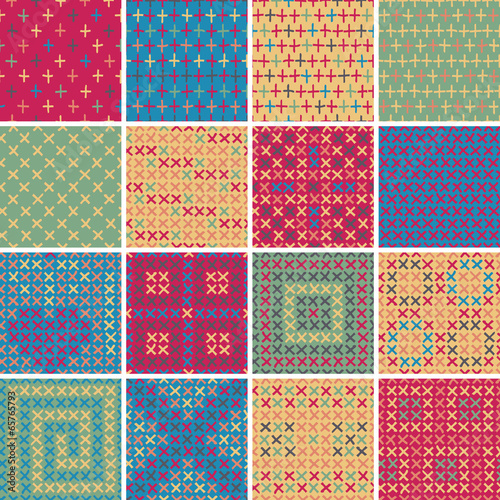 Textile seamless pattern SET No.5
