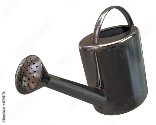 Silver watering can photo