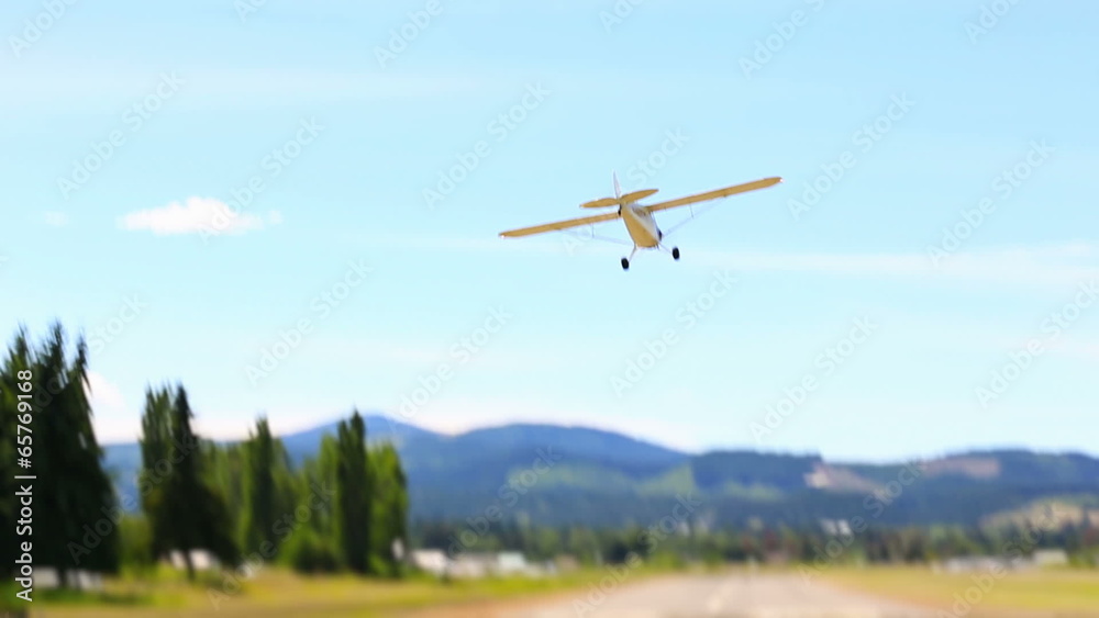 Airplane Landing Tilt Shift Airplane Landing Tilt Shift