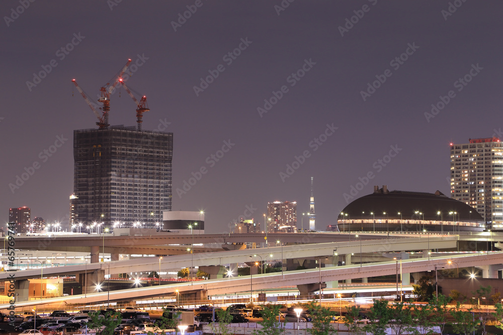 Fototapeta premium Odaiba, Tokyo cityscape