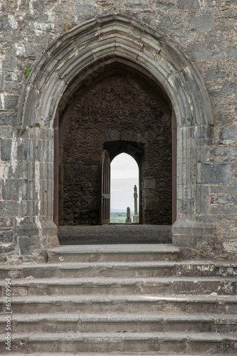 cathedral entrace at the Rock of Cashel