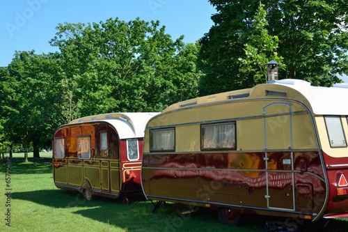 Two luxury caravans