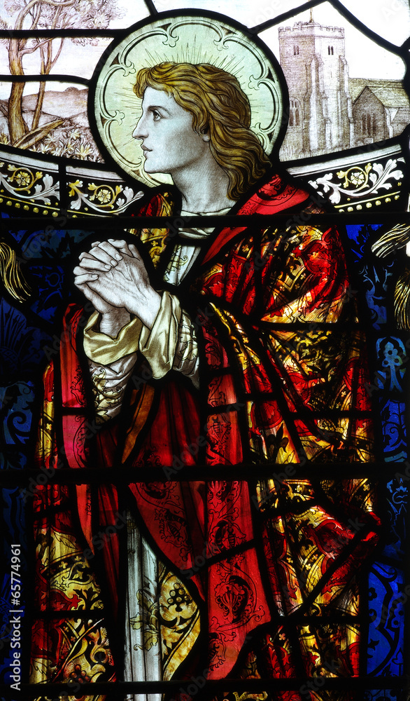 St. John in stained glass