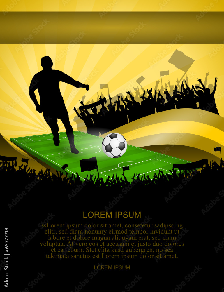 Fotografie fussball-plakat XXII