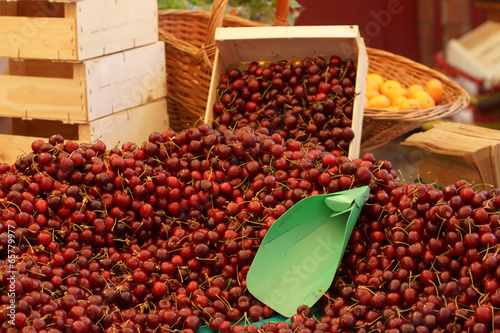 Marché cerises