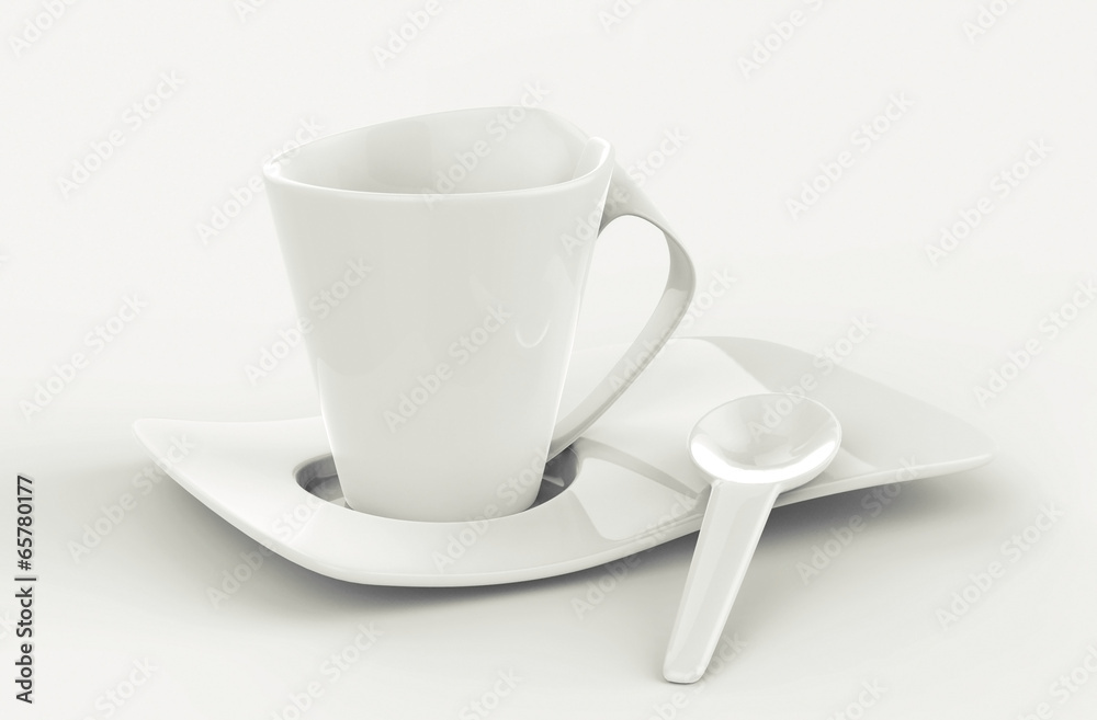 3d New wave Coffee Cup - isolated 3d New wave Coffee Cup - isolated