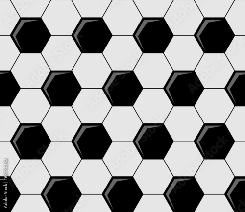 Background pattern of soccer ball pentagons