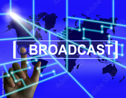 Broadcast Screen Shows International Broadcasting and Transmissi photo