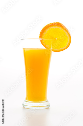 Orange juice glass