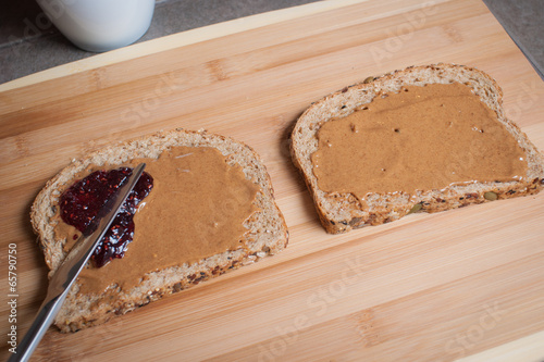 Making a Peanut Butter and Jelly Sandwich