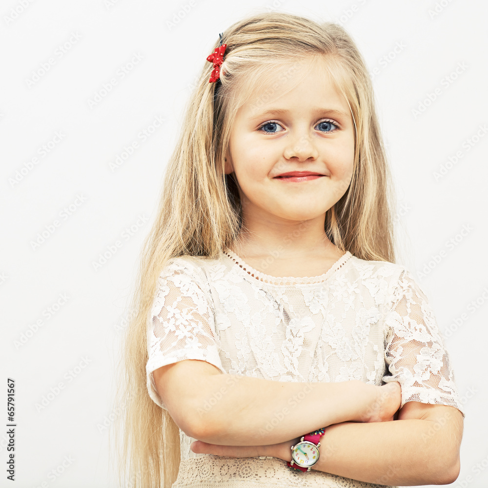 Child girl model portret in fashion style. Child girl model portret in fashion style.