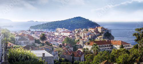 View on Dubrovnik old town from the top