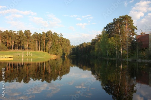 Egle pond in Druskininkai, Lithuania
