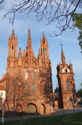 Catholic church of St. Anne in Vilnius, Lithuania