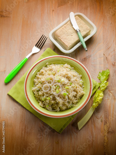 risotto with stracchino cheese