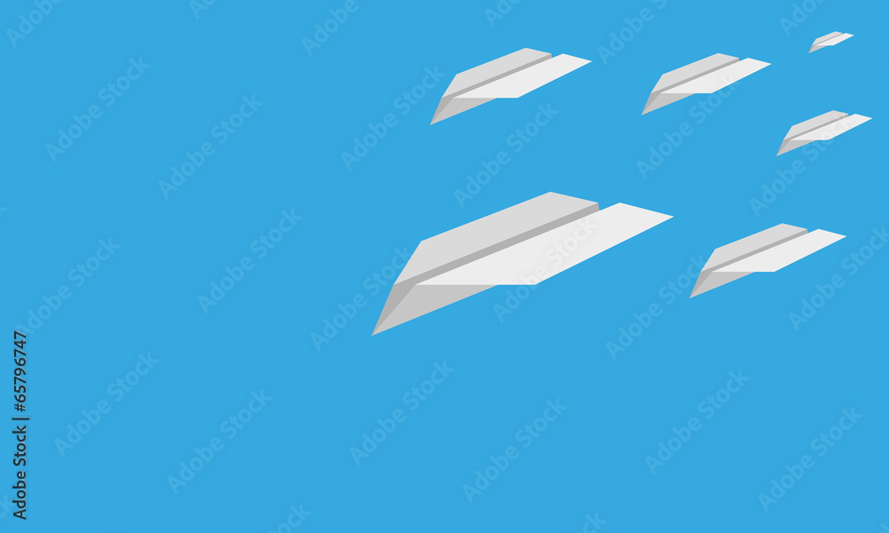paper airplane vector background