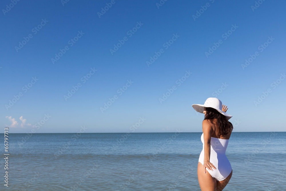 woman at the beach