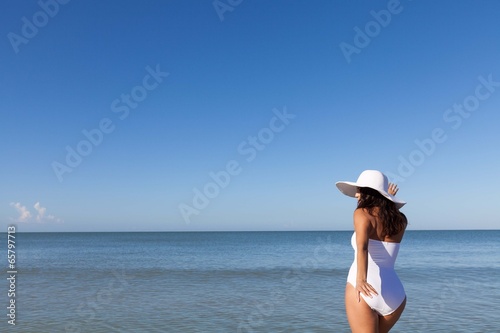 woman at the beach