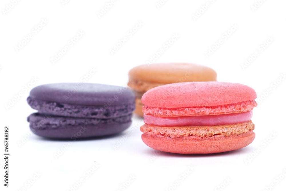 macaroons isolated on white background macaroons isolated on white background
