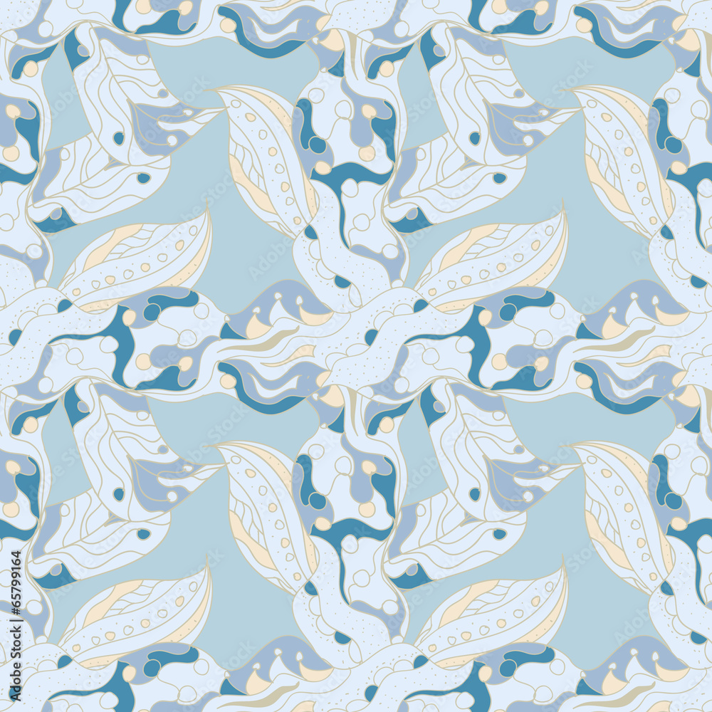 Obraz premium Leaves Seamless Pattern