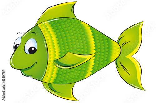 grüner Zierfisch