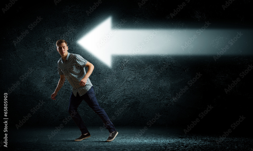 Fototapeta premium Running away