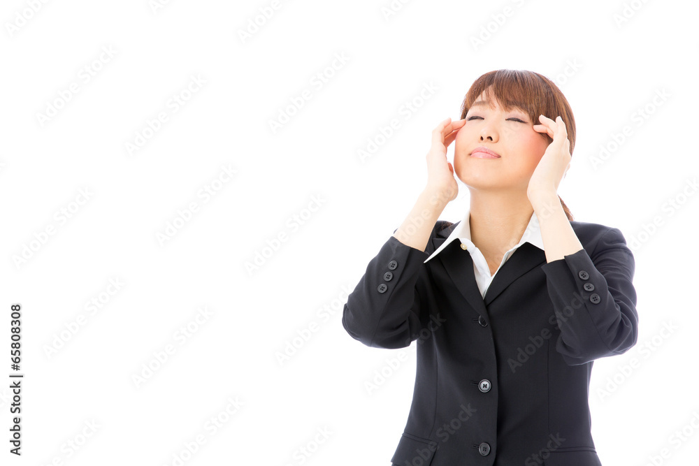 asian businesswoman on white background asian businesswoman on white background