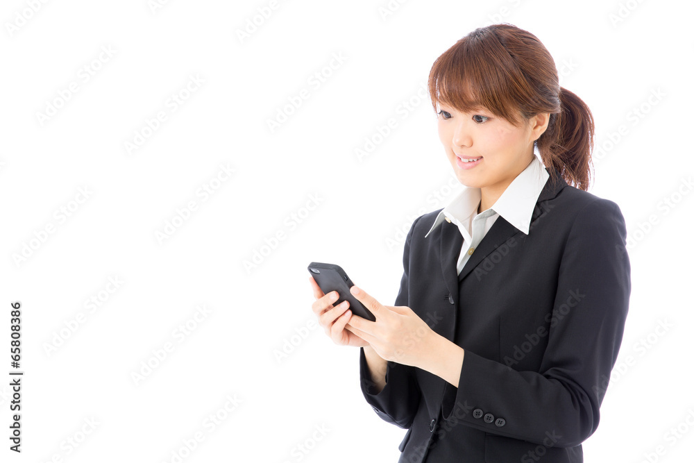 asian businesswoman on white background asian businesswoman on white background