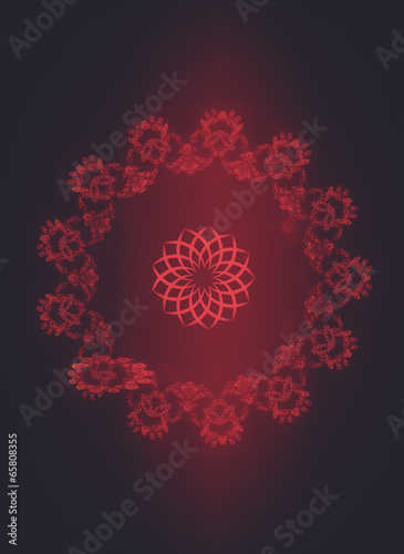 Star. Creative design background, fractal styles with color desi