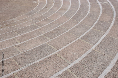 Round stairs made of stone - to be used as background
