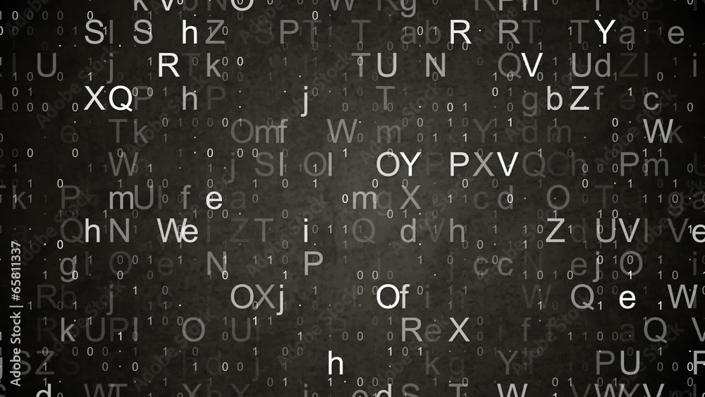 numbers and letters data loopable background numbers and letters data loopable background