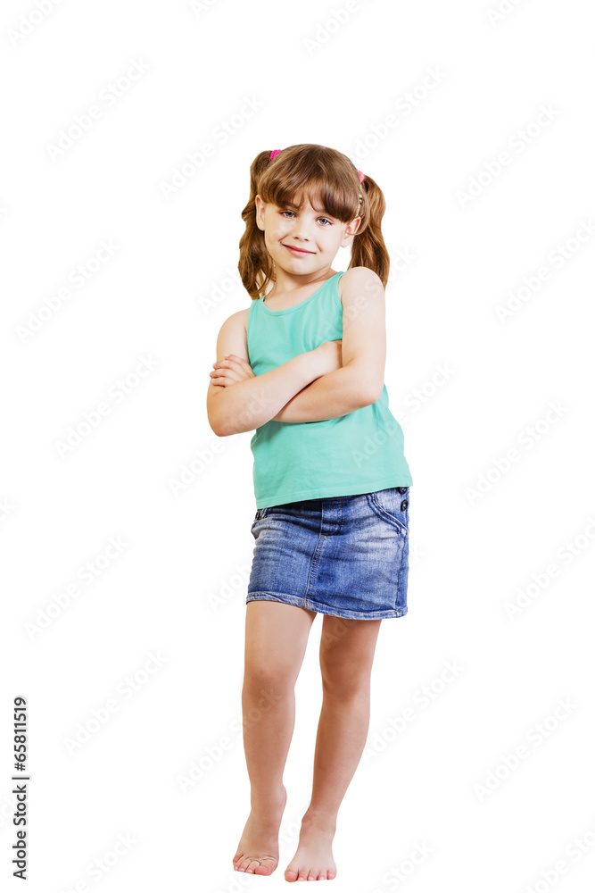 beautiful girl 5-6 years on a white background beautiful girl 5-6 years on a white background