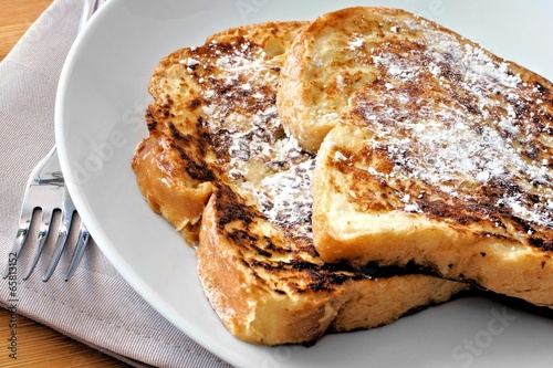 Plate of French Toast with powdered sugar