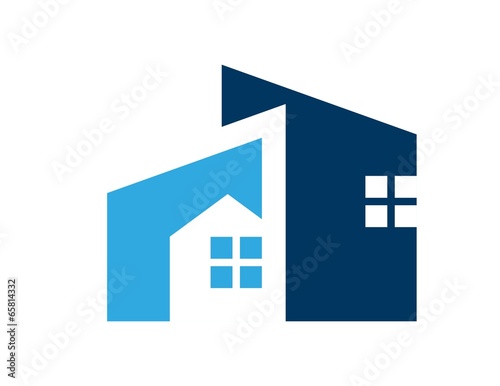 house logo real estate symbol icon build