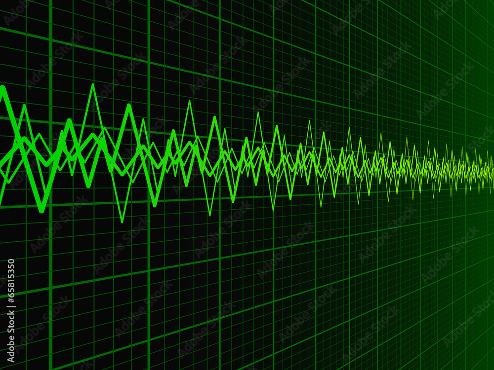 Naklejka premium Sound Wave Background