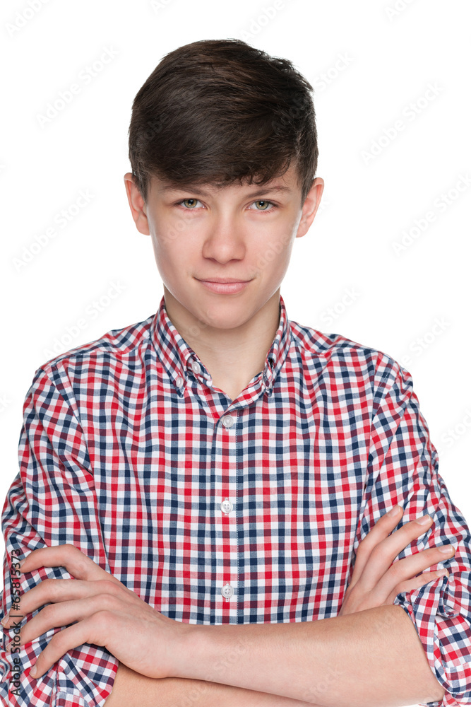 Confident teen boy Confident teen boy