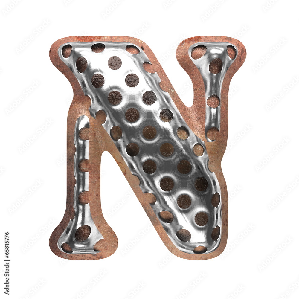 metal figure on white background metal figure on white background