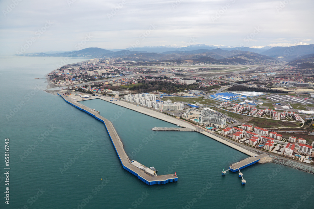 Embankment and Olympic village, Sochi, Russia