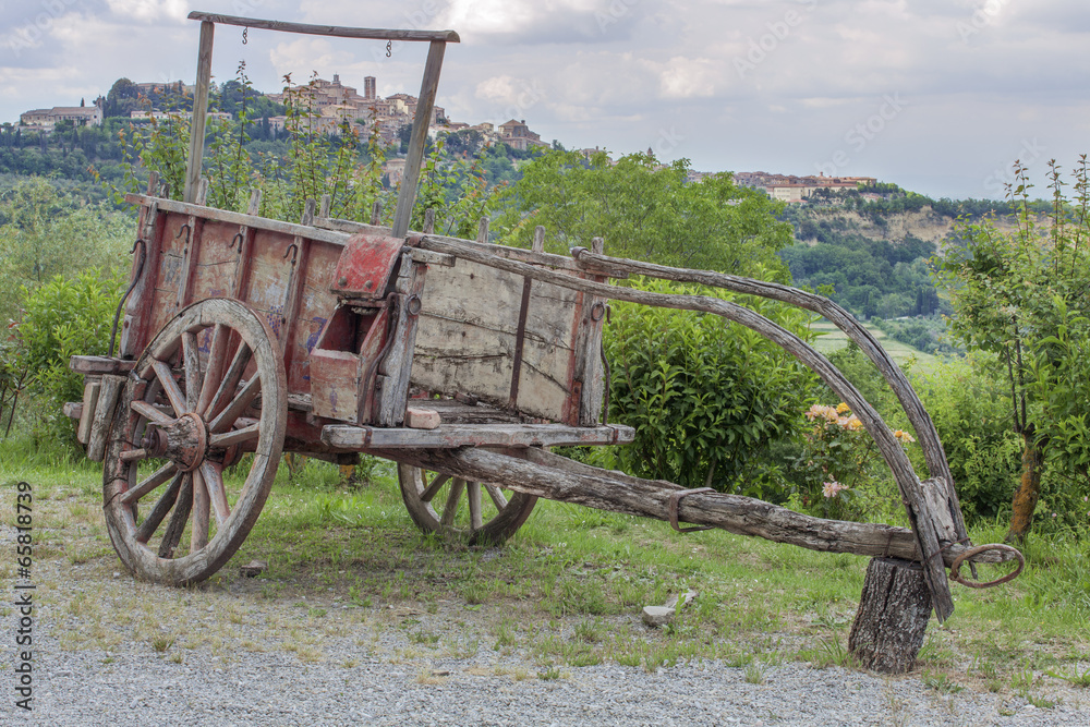 Obraz premium Karre, Wagen, Toskana