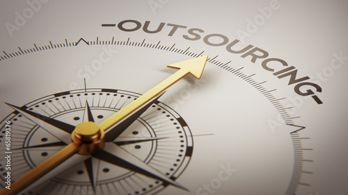 Photos Outsourcing Concept.