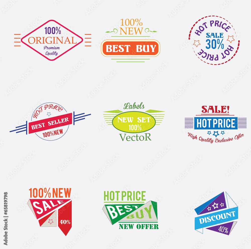 Business Labels and Badges
