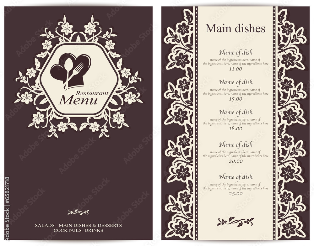 Menu Restaurant