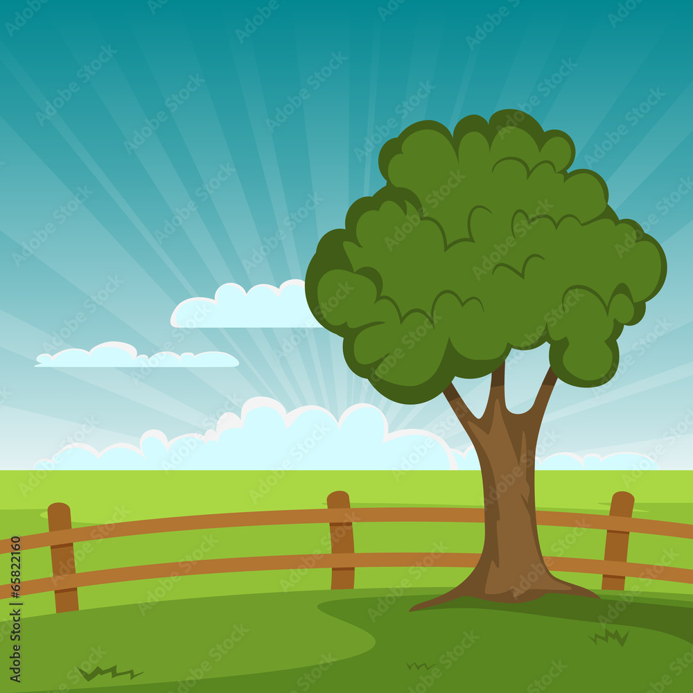 Naklejka premium Summer Landscape