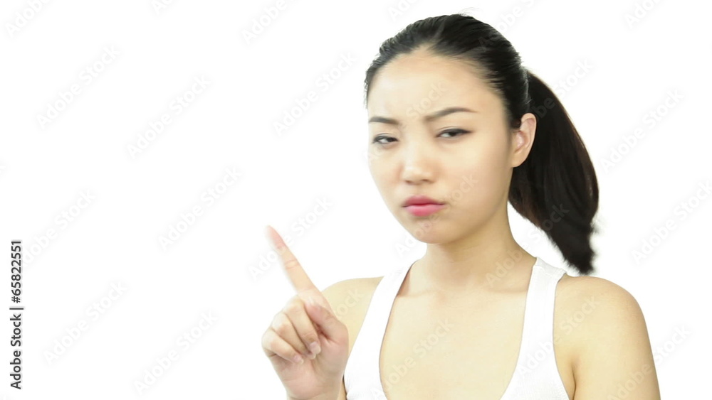 sport girl isolated on white angry secret sport girl isolated on white angry secret