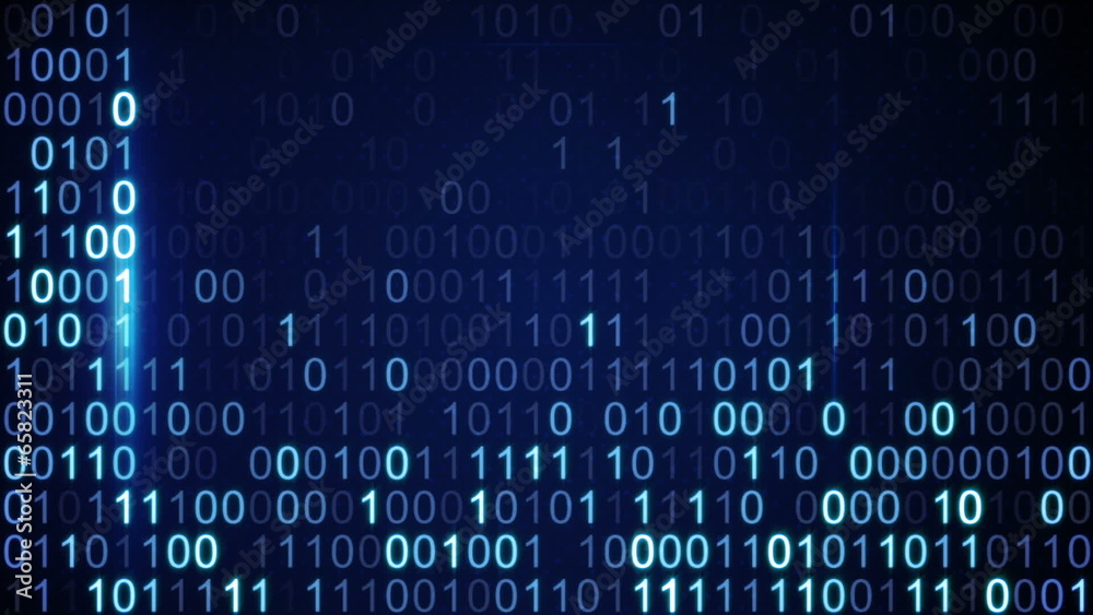 digital binary data scan loop background digital binary data scan loop background