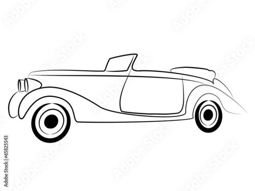 Klassischer Oldtimer Tribal